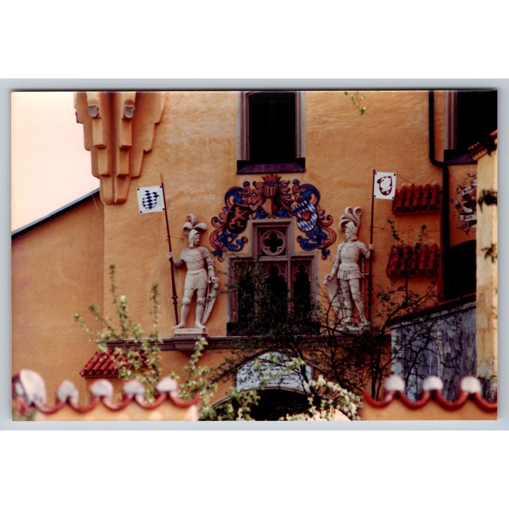Hohenschwangau Castle Snapshot Photograph 1970s Bavaria Royal Crest Germany